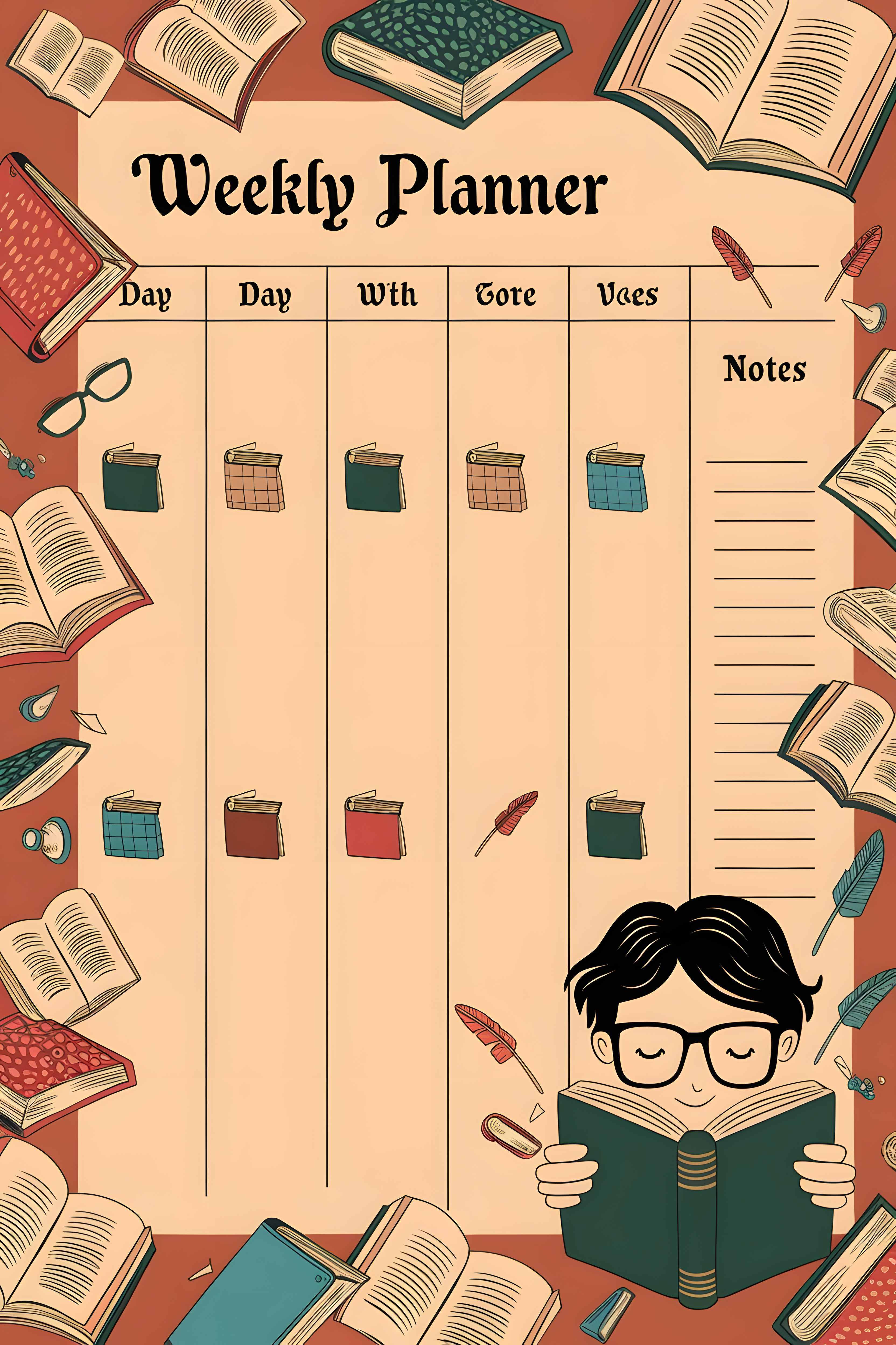 Шаблон: Ежедневный планировщик чтения