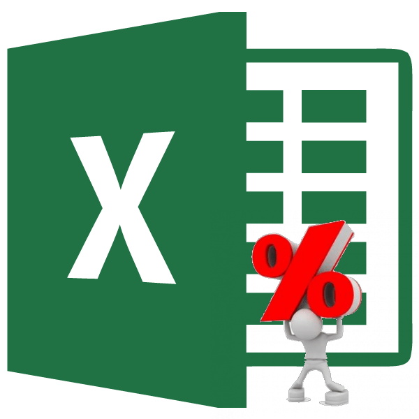 Вычитание процентов в Microsoft Excel